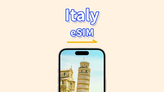 Italien eSIM | 5G/4G | Tägliches/Gesamtdatenpaket | 1-30 Tage | 24-Stunden-Abrechnung | QR-Code