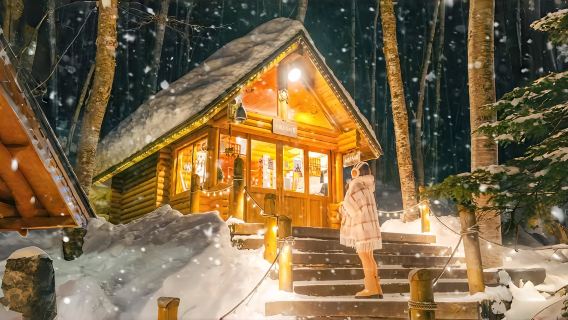 tour di un giorno allo zoo di Asahiyama + Terrazza degli Spiriti del Bosco + Cascata Shirahige in Hokkaido|Tour privato per 9 persone