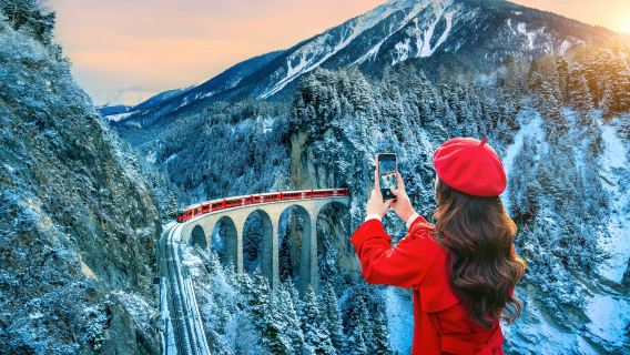 瑞士聖莫里茨＋蒂拉諾＋貝尼納快車一日遊【中文包車精選路線】