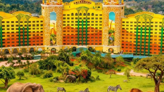 清遠長隆長頸鹿城堡2天1晚/3天2晚 長隆森林王國門票暢玩組合可選溫泉樂園及自助餐含園內接駁車親子組合