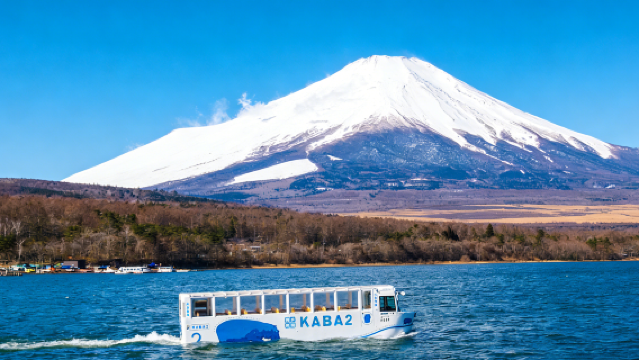 From Tokyo: KABA Bus (including boat ticket) + Kawaguchiko + Yamanakako 1-day tour