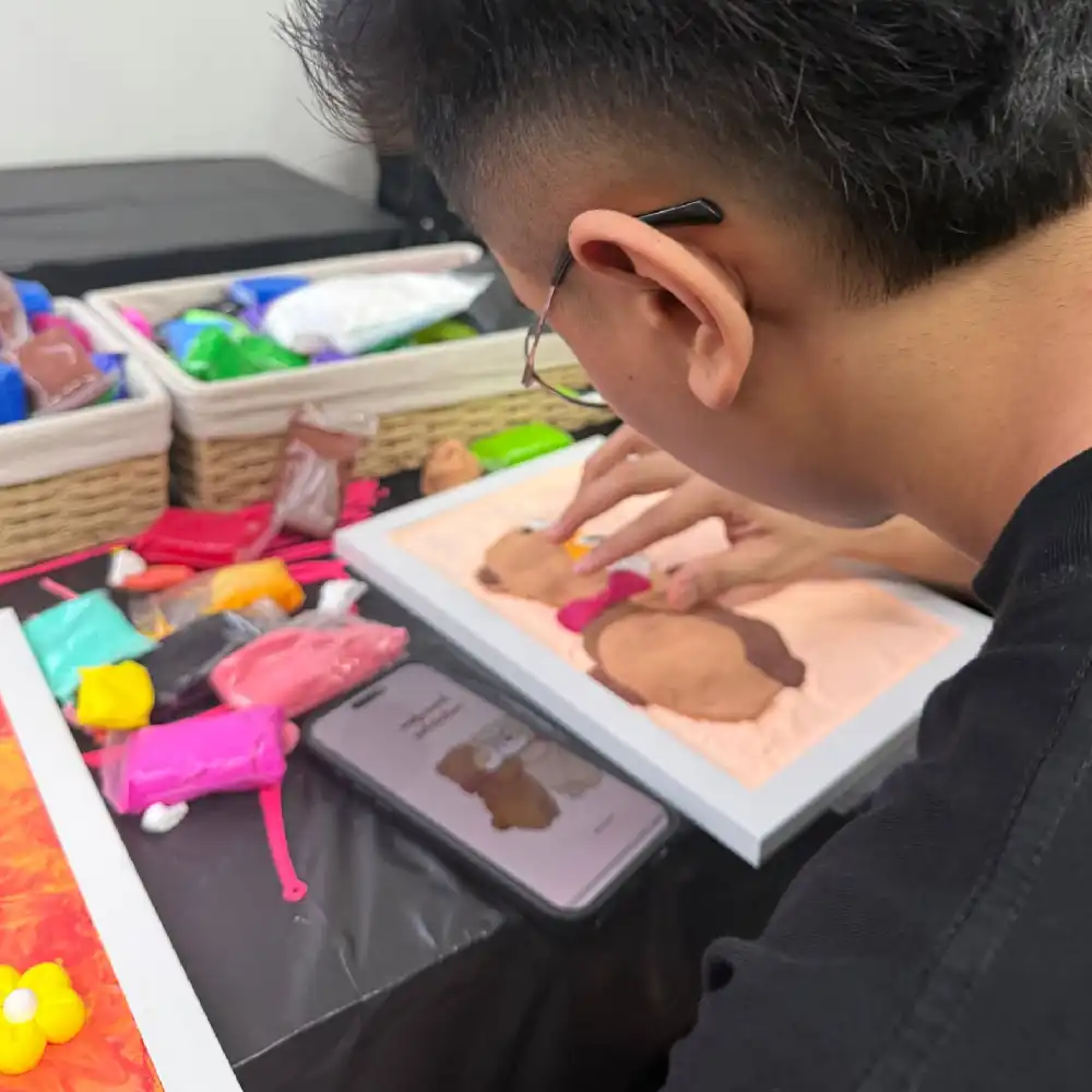 シンガポール3D立体軽量粘土ワークショップ体験（初心者向け+親子
