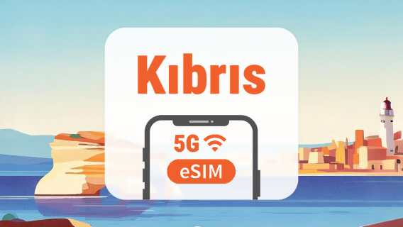 Kıbrıs 5G eSIM | Çift Şebeke • Tüm AI & TikTok | 1–30 Gün | QR Kod