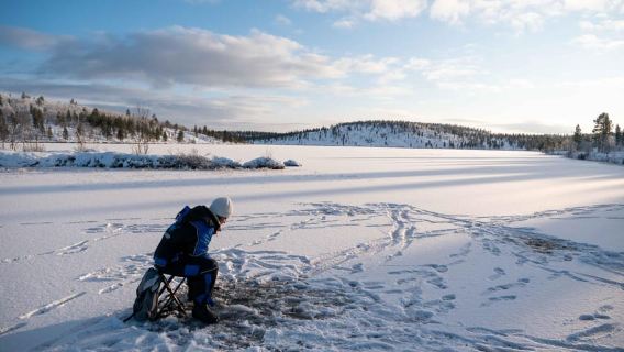 Arctic Fishing & Open Fire Cooking