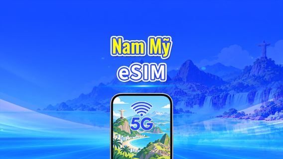 eSIM Nam Mỹ | 5G/4G | Gói dữ liệu Hàng ngày/Tổng | 1–30 ngày | Thanh toán 24 giờ | Mã QR