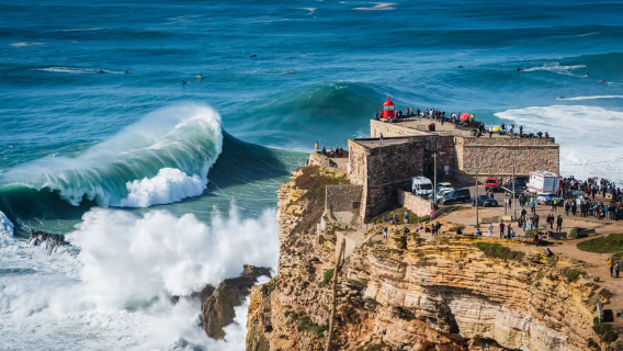 Portugal Lisbon departure Porto + Obidos + Nazare 1-day tour