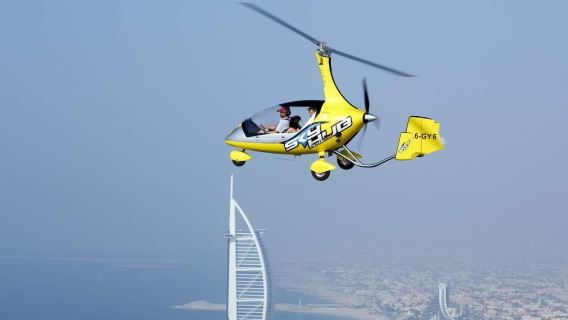 Esperienza di volo in girocottero a Dubai GYROCOPTER THE PALM