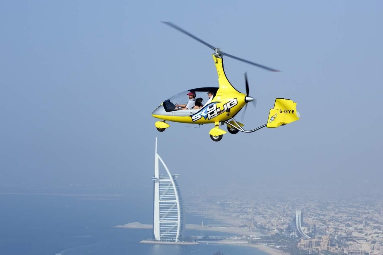 Dubai Gyrocopter Flight Experience GYROCOPTER THE PALM