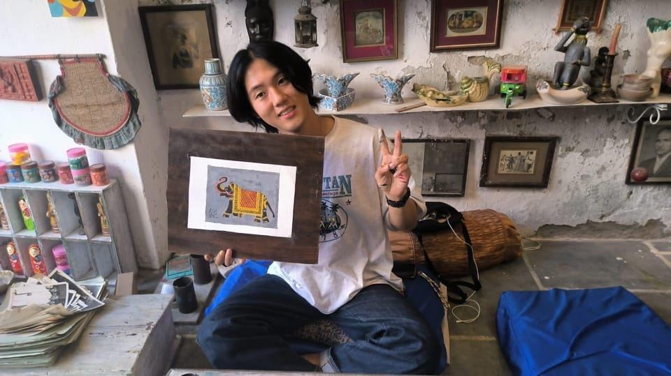 Corso di pittura tradizionale in miniatura a Udaipur Rajasthan