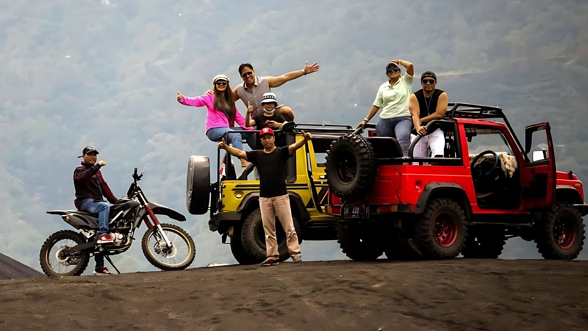 MOUNT BATUR 4WD Jeep, Hot Spring, Meals, Waterfall, Private car and optional Sunrise package