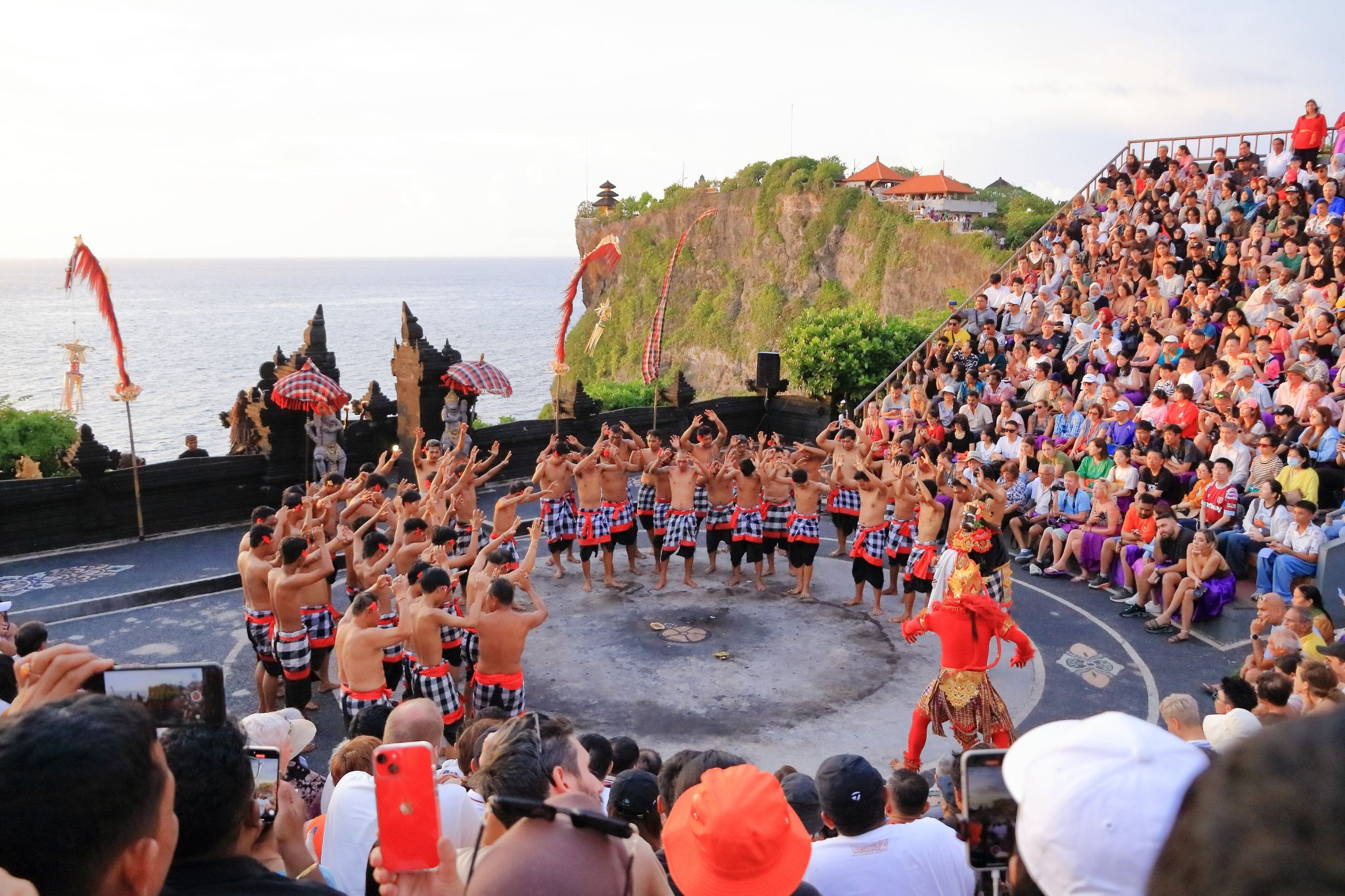 Kecak Fire Dance Uluwatu and Sunset Temple Entry With Pickup or Ticket Only