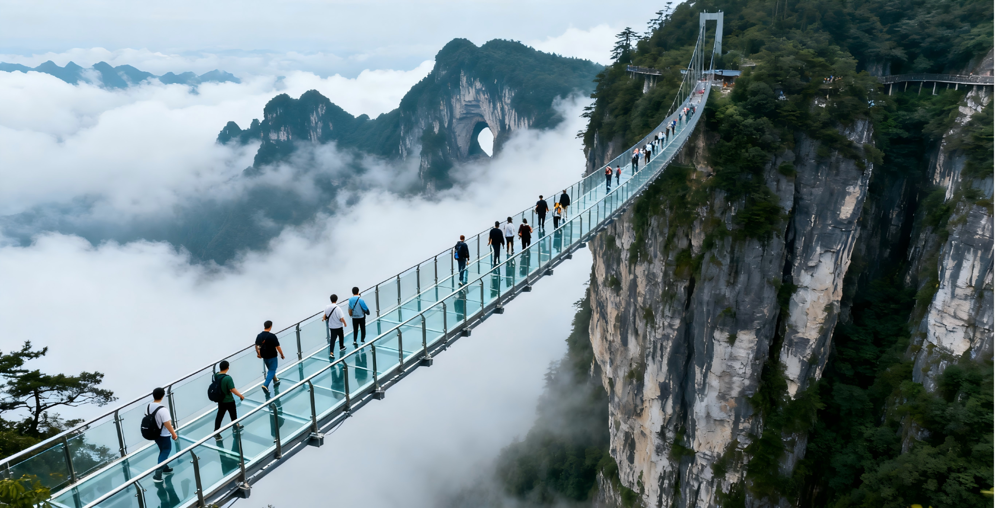 Zhangjiajie: gita di un giorno al Parco Nazionale Forestale della Montagna Tianmen
