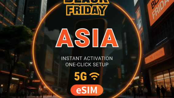 Asia 9 Destinations 5G eSIM | Japan, Thailand, Vietnam, Indonesia, Korea & More | 1–30 Days | Instant QR
