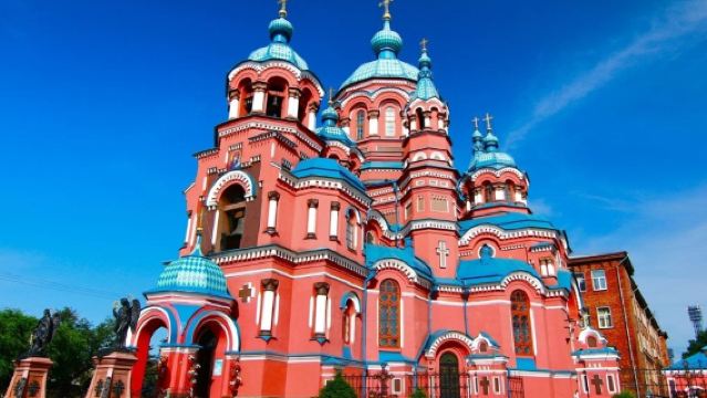 В.И. Ленин, Памятник + Казанская церковь + Собор Богоявления Господня + Триумфальная арка + Байкальский музей СО РАН