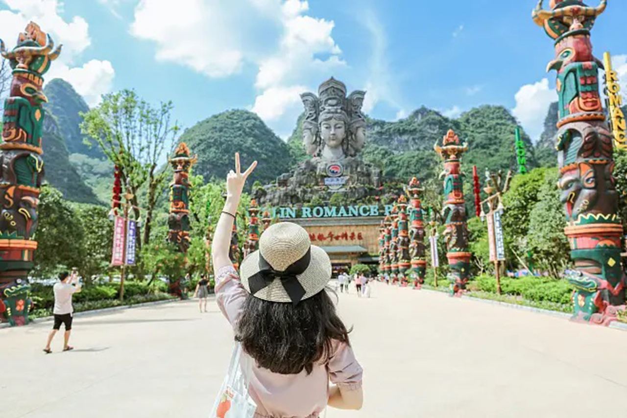 桂林千古情景區+表演+市區飯店接駁