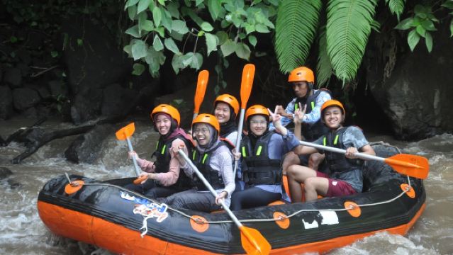 Beginner-friendly Ayung River rafting with lunch and easy logistics