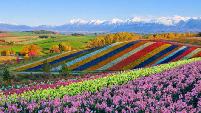 Хоккайдо, Биэй: однодневный тур по ферме цветов Сикисай-но-ока, Синему пруду Широгана и Рождественскому дереву | Гид на китайском и английском языках