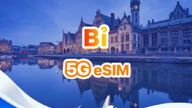 eSIM 5G Bỉ | Gói cước hàng ngày/tổng ​​cộng | 500MB/ngày - tổng cộng 30GB | 1-30 ngày | Định dạng 24 giờ | QR Code
