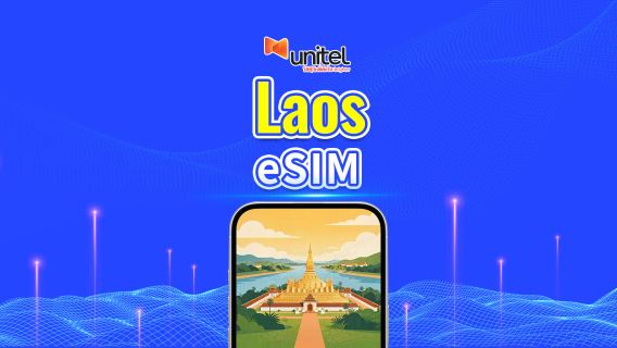Laos Unitel 4G/5G eSIM | Günlük/Toplam Veri Paketi | 5–30 Gün | 24 Saatlik Faturalandırma | QR Kod