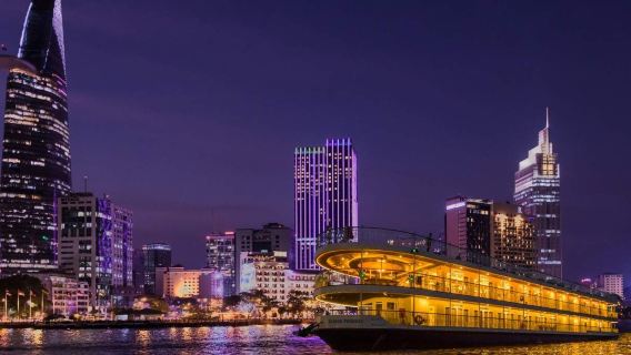 Ho Chi Minh Saigon Princess cruise dinner | Multiple set meals available + live band and magic show
