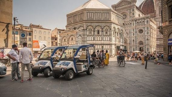 Private Golf Cart  Tour 1 H with Live Guide in Florence