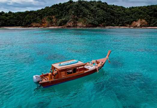 Phuket Longtail Boat Charter | Coral Island / Koh Khai / Racha Island, Optional Routes | Family Fish Feeding · Couple Snorkeling · Instagram-Worthy...
