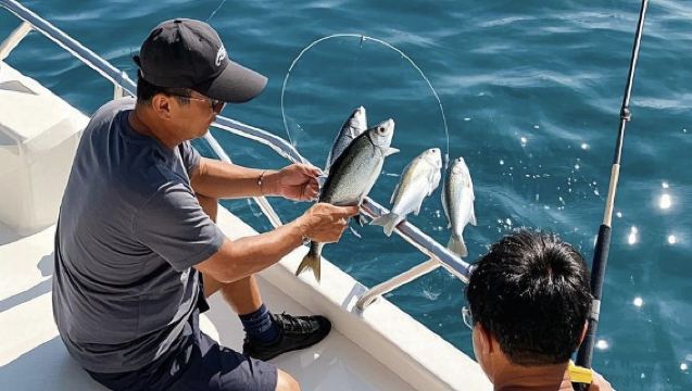 【廣州遊艇海釣】廣州南沙遊艇會包船出海海釣4小時