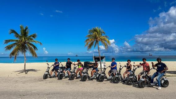 Aruba'da Rehberli 3 Saatlik E-Scooter Ada Turu (1 veya 2 kişilik)