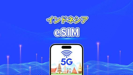 インドネシア eSIM | 5G/4G | 1 日単位 / 総データパッケージ | 1～30 日 | 自然日課金 | QR コード