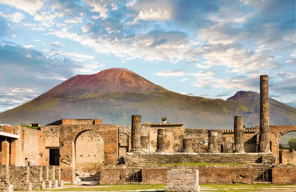 Tour di un giorno a Pompei e Vesuvio con partenza da Roma, inclusi biglietto d'ingresso e pranzo
