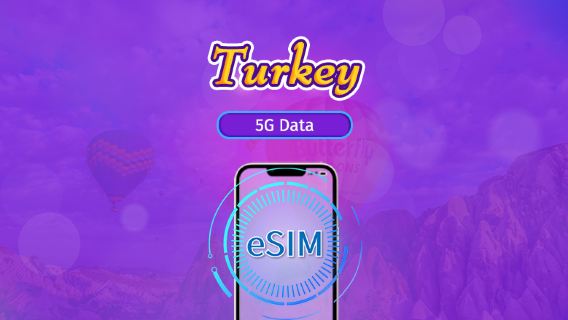 Turkey | 5G/4G eSIM | Day Pass/Total Package | Natural Day Billing | 1-30 days | QR code