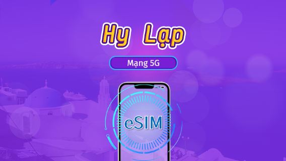 Hy Lạp | eSIM 5G/4G | Gói trọn gói | Tính phí mỗi 24 giờ | 7–30 ngày | Mã QR