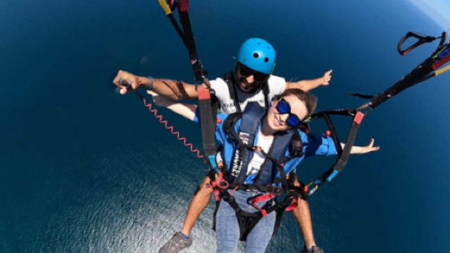 Koh Larn Paragliding Experience [Pattaya Koh Larn Sea View Free Paragliding | 4K GoPro Recording | Free Shuttle]