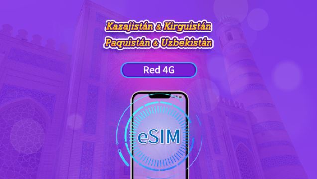 Kazajistán/Kirguistán/Pakistán/Uzbekistán | Pase diario/Plan Completo | Facturación cada 24 horas | 1-30 días | Código QR