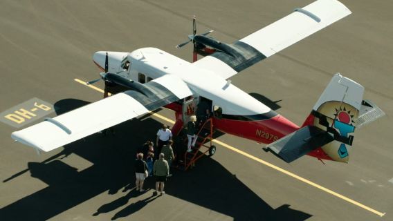 Depart from Las Vegas, USA, and take a flight to explore the highlights of the Grand Canyon attraction.
