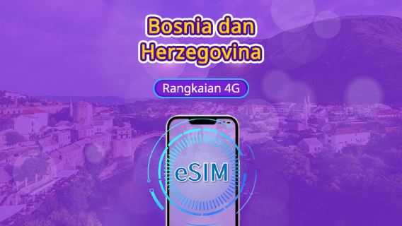 Bosnia Dan Herzegovina | 4G eSIM | Pakej harian/pakej data | Sokong Tik Tok dan chat GPT | Caj mengikut 24 jam | 1-30 hari | QR