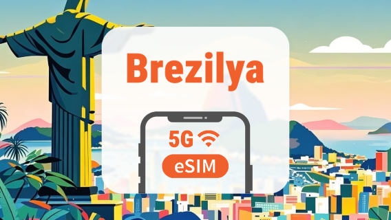 Brezilya 5G eSIM | Tüm AI & TikTok | 1–30 Gün | QR Kod