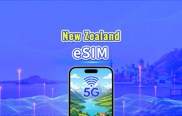 New Zealand 5G eSIM  | Dual Net | Daily/Total Data Package | 1–30 Days | 24-Hour Billing | QR Code