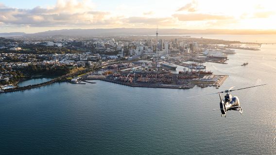 Volo panoramico in elicottero a Auckland, Nuova Zelanda (20 minuti/36 minuti opzionali)