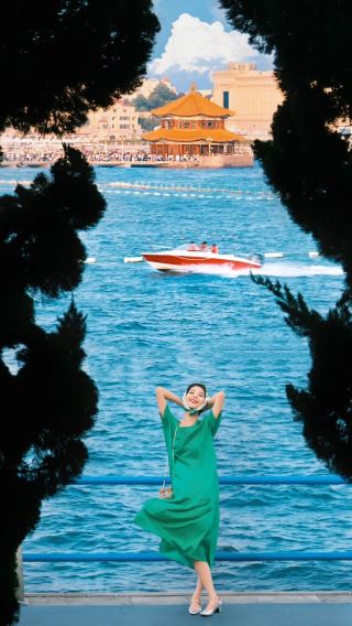 A one-day tour of Yumingzui Village, Golden Beach, and Jiaozhou Bay Bridge [Huangdao's popular beachcombing/sea sightseeing]