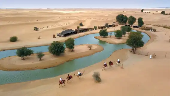 杜拜復古G級越野車傳統野生動物探險之旅（阿爾馬爾穆姆保護區＋5道式貝都因晚餐）