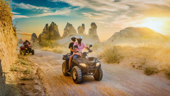 Aventura de 2 horas en ATV todoterreno en Capadocia