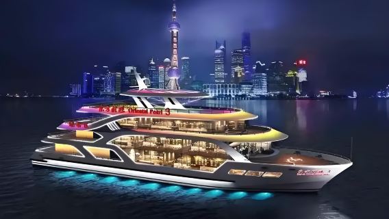 Shanghai must-visit route: Oriental Pearl Radio & Television Tower + Huangpu River night cruise, Chinese group 1-day tour (including cruise)