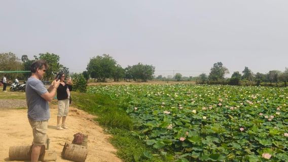 Tour in tuktuk della famiglia Battambang BambooTrain/Wat Banan/Grotta dei pipistrelli