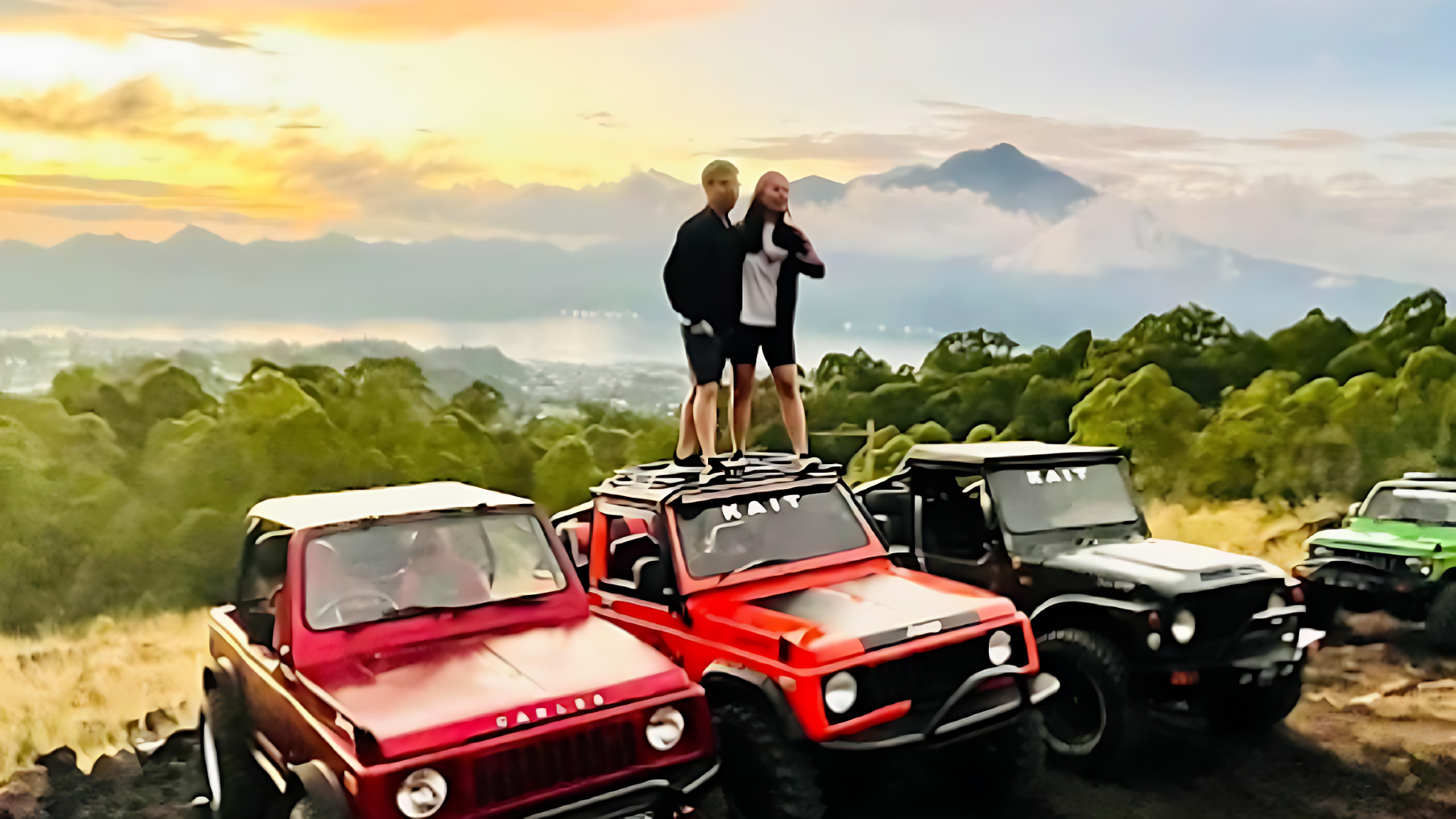MOUNT BATUR 4WD Jeep, Hot Spring, Meals, Private car and optional Sunrise package
