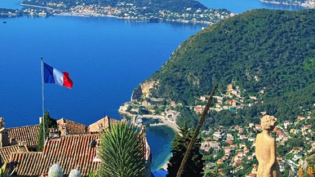 lawatan sehari di Nice, Èze - Villa Kerylos - Mercu Tanda - Teluk Malaikat