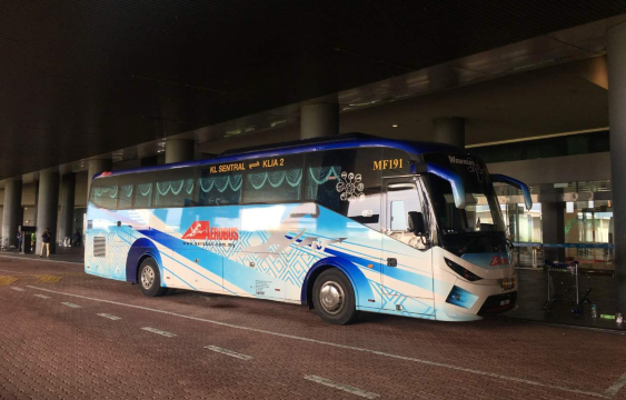 吉隆坡中央車站到吉隆坡國際機場 (KLIA) 第一航站樓/第二航站樓共乘巴士接送（Aerobus 提供）