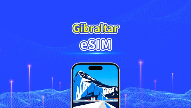 eSIM de Gibraltar | 4G | Forfait de données quotidien/total | 1-30 jours | Facturation 24h/24 | code QR