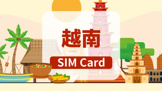 [越南]4G SIM卡|日用包|香港機場自取|1-10天|高速流量|插卡即用
