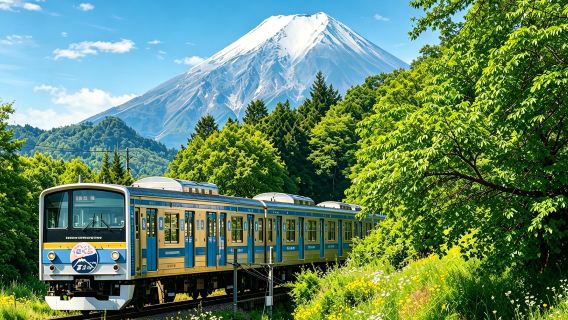 Tagesausflug mit intensivem Fuji-Erlebnis: Seilbahn/Bootsfahrt am Kawaguchiko-See & Fuji-Bahn & beliebte Fotospots